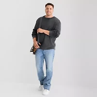 Arizona Big and Tall Mens Crew Neck Long Sleeve Pullover Sweater