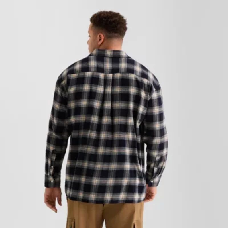 Arizona Mens Long Sleeve Boxy Fit Flannel Shirt