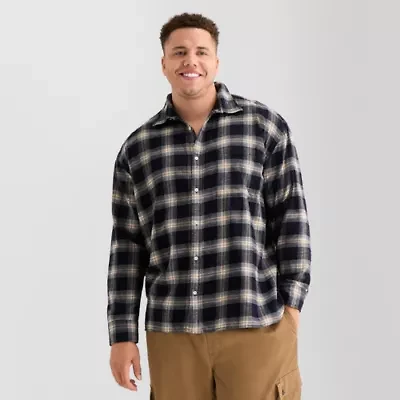 Arizona Mens Long Sleeve Boxy Fit Flannel Shirt