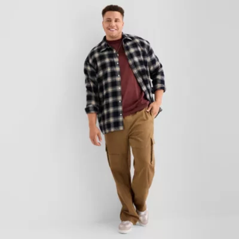Arizona Mens Long Sleeve Boxy Fit Flannel Shirt