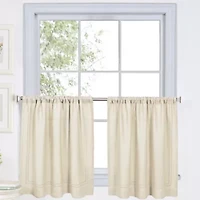 Elrene Home Fashions Cameron 2-pc. Rod Pocket Window Tier