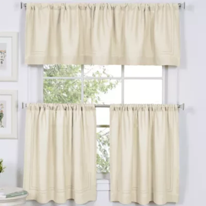 Elrene Home Fashions Cameron 2-pc. Rod Pocket Window Tier