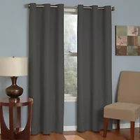 Eclipse Microfiber Grommet Top Energy Saving Blackout Single Curtain Panel