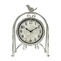 Westclox 9.5" Bird On Arch Table Clock