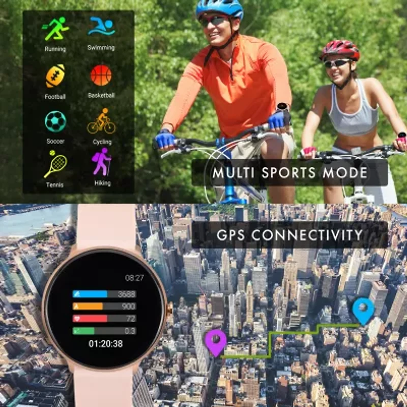 Itouch Sport Womens Multi-Function Pink Smart Watch 42003r-18-0aa