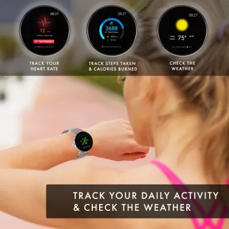 Itouch Sport 3 Womens Multi-Function Silver Tone Smart Watch 42203s-51-004