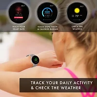 Itouch Sport 3 Womens Multi-Function Silver Tone Smart Watch 42203s-51-004