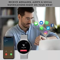 Itouch Sport 3 Womens Multi-Function Silver Tone Smart Watch 42203s-51-004