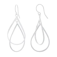 Silver Reflections Pure Silver Over Brass Pear Drop Earrings