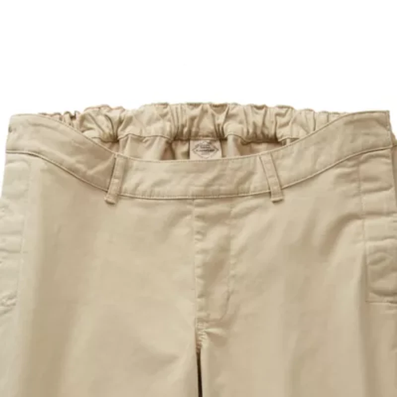 St. John's Bay Seated Chino Mens Adaptive Adjustable Features Easy-on + Easy-off Regular Fit Flat Front Pant