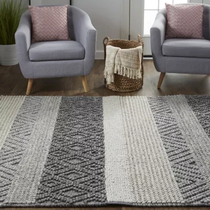 Weave And Wander Genet Solid Flatweave Indoor Rectangle Accent Rugs