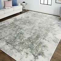 Weave And Wander Halton Abstract Machine Made Indoor Rectangle Accent Rugs