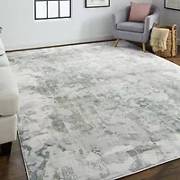 Weave And Wander Halton Abstract Machine Made Indoor Rectangle Area Rugs