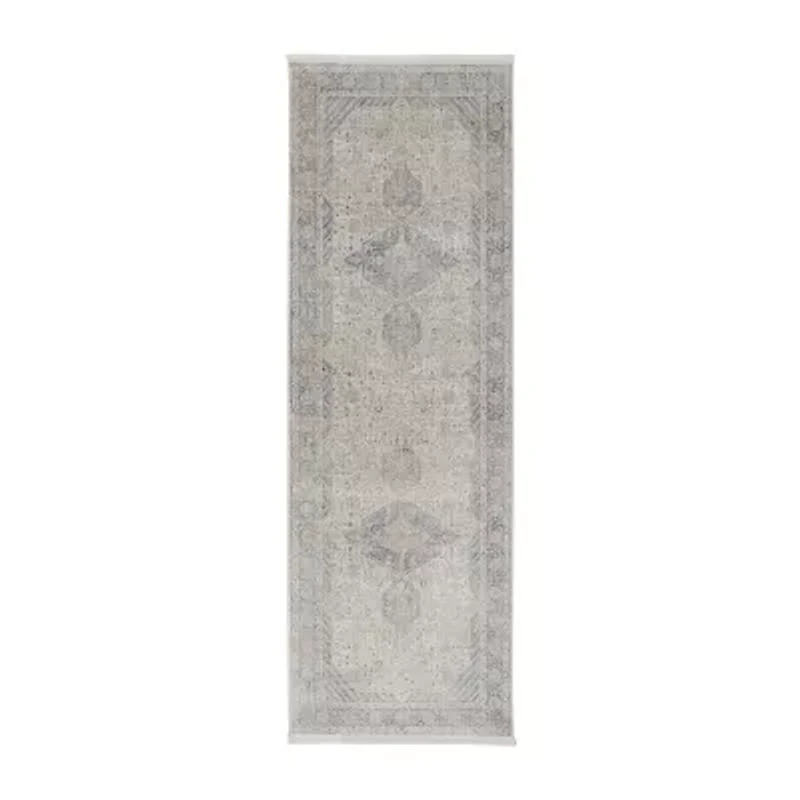 Weave And Wander Gilford Medallion Machine Made Indoor Rectangle Runners