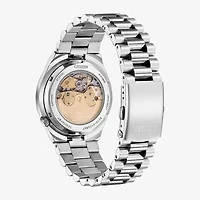 Citizen Tsuyosa Mens Automatic Silver Tone Stainless Steel Bracelet Watch Nj0151-53m