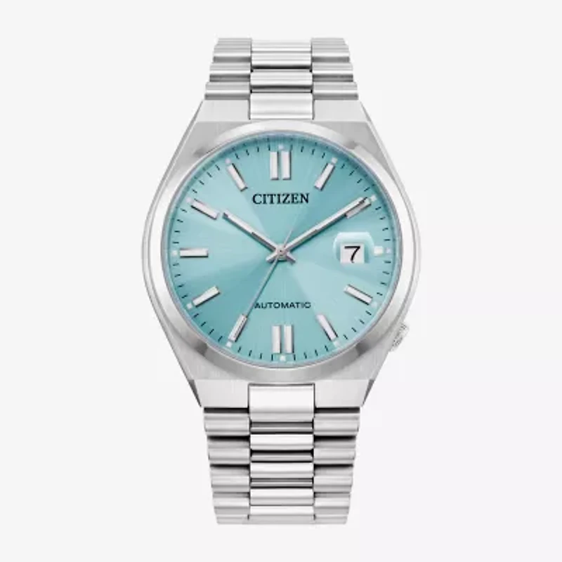 Citizen Tsuyosa Mens Automatic Silver Tone Stainless Steel Bracelet Watch Nj0151-53m