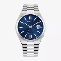 Citizen Tsuyosa Mens Automatic Silver Tone Stainless Steel Bracelet Watch Nj0150-56l
