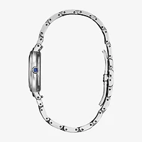 Citizen Womens Diamond Accent Silver Tone Stainless Steel Bracelet Watch Em1091-67x