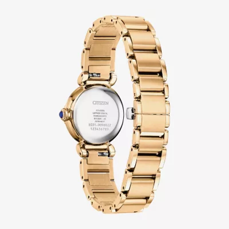 Citizen Womens Gold Tone Stainless Steel Bracelet Watch Em1123-62x