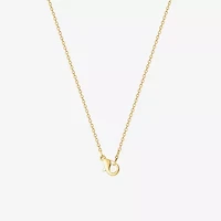 Disney Classics Womens Crystal 18K Gold Over Brass 18 Inch Pendant Necklace