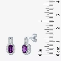 Womens Genuine Purple Amethyst Sterling Silver 3-pc. Jewelry Set