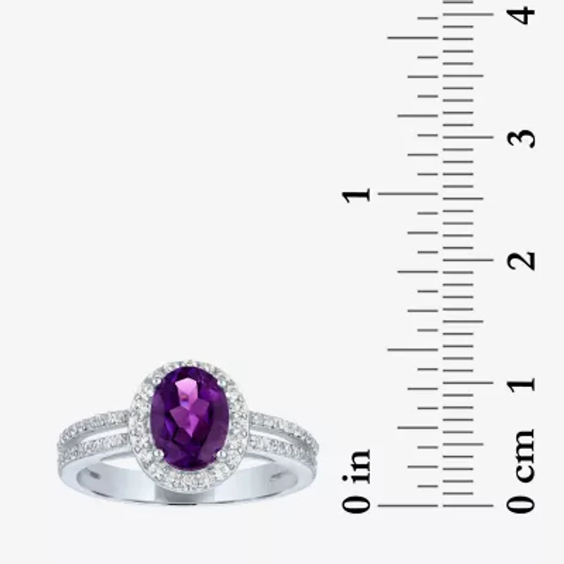 Womens Genuine Purple Amethyst Sterling Silver 3-pc. Jewelry Set