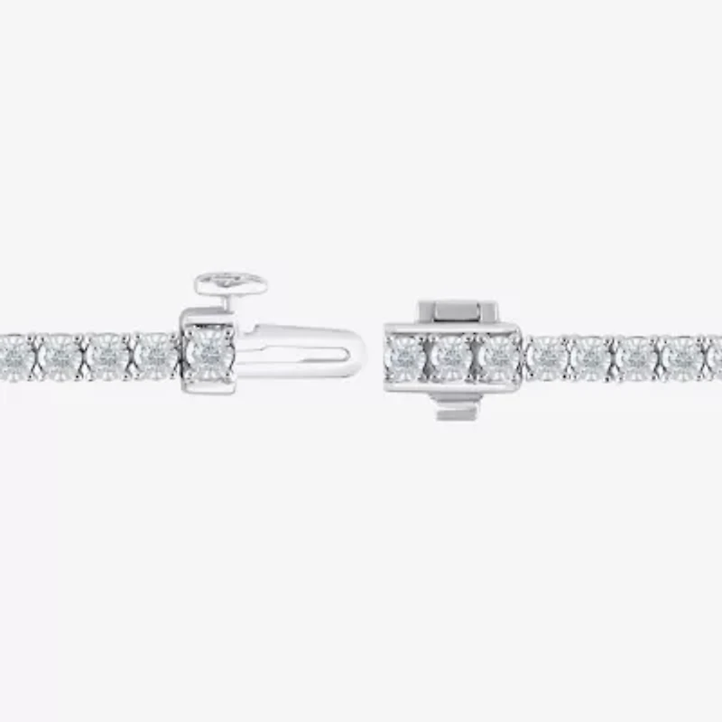 (H-I / I1) 2 CT. T.W. Lab Grown White Diamond 10K or Yellow Gold 7.25 Inch Tennis Bracelet