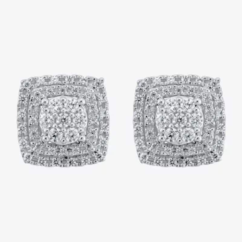 Diamond Blossom Womens 1 CT. T.W. Natural White Diamond 10K Gold 2-pc. Jewelry Set