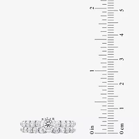 (H-I / I1) Womens 2 CT. T.W. Lab Grown White Diamond 10K Gold Side Stone Bridal Set