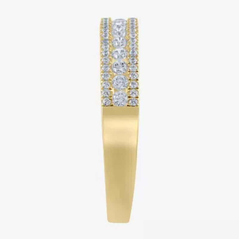 Womens 1/2 CT. T.W. Natural White Diamond 14K Gold Anniversary Wedding Band