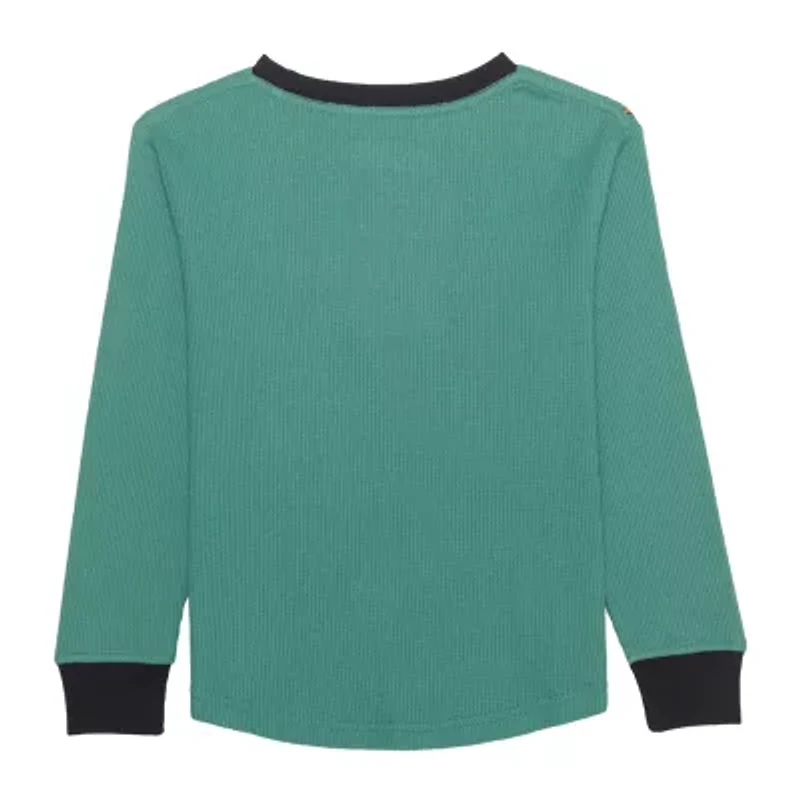 Little Boys Crew Neck Long Sleeve Teenage Mutant Ninja Turtles Regular Fit Thermal Top