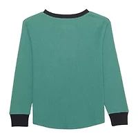 Little Boys Crew Neck Long Sleeve Teenage Mutant Ninja Turtles Regular Fit Thermal Top