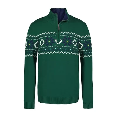 IZOD Little & Big Kid Boys High Neck Long Sleeve Pullover Sweater