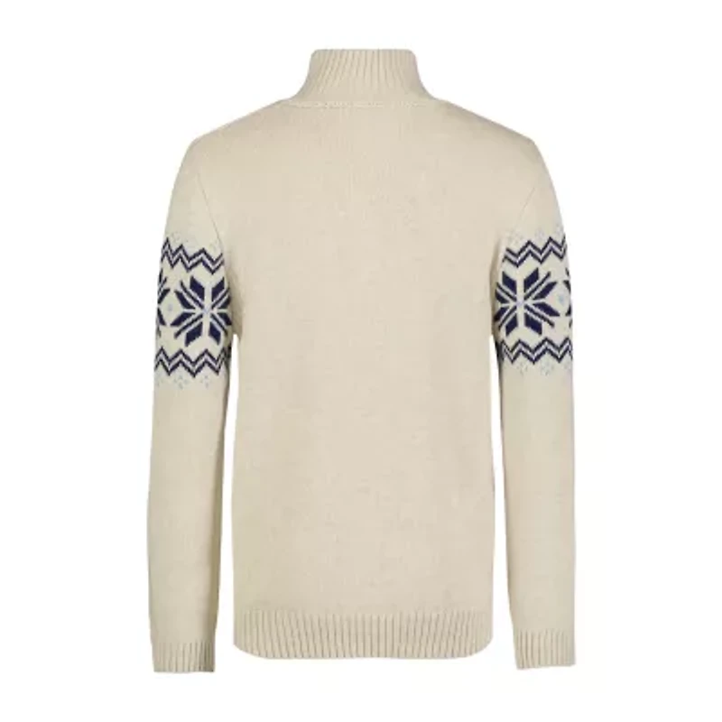 IZOD Little & Big Kid Boys High Neck Long Sleeve Pullover Sweater