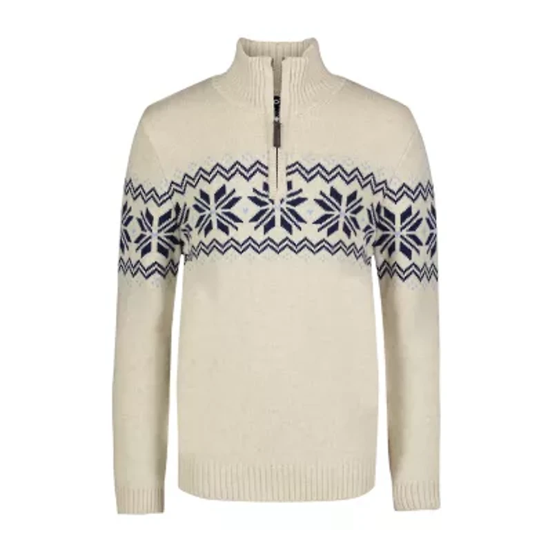 IZOD Little & Big Kid Boys High Neck Long Sleeve Pullover Sweater