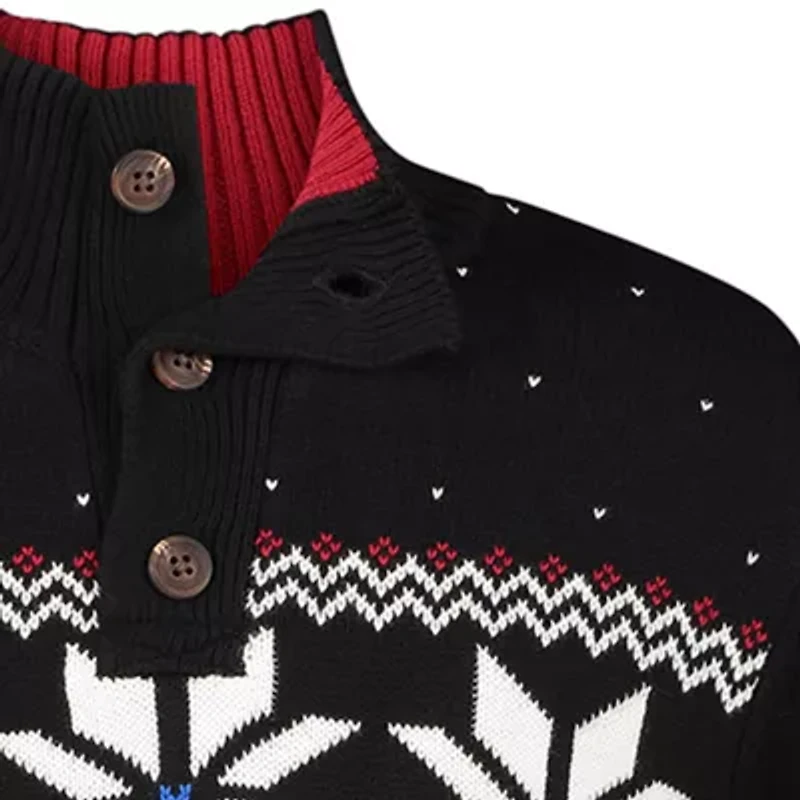 IZOD Little & Big Kid Boys High Neck Long Sleeve Pullover Sweater