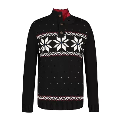 IZOD Little & Big Kid Boys High Neck Long Sleeve Pullover Sweater