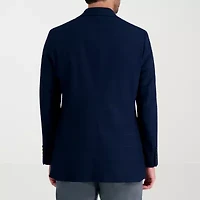 Haggar JMH Tailored Tonal Plaid Mens Stretch Fabric Modern Fit Sport Coat