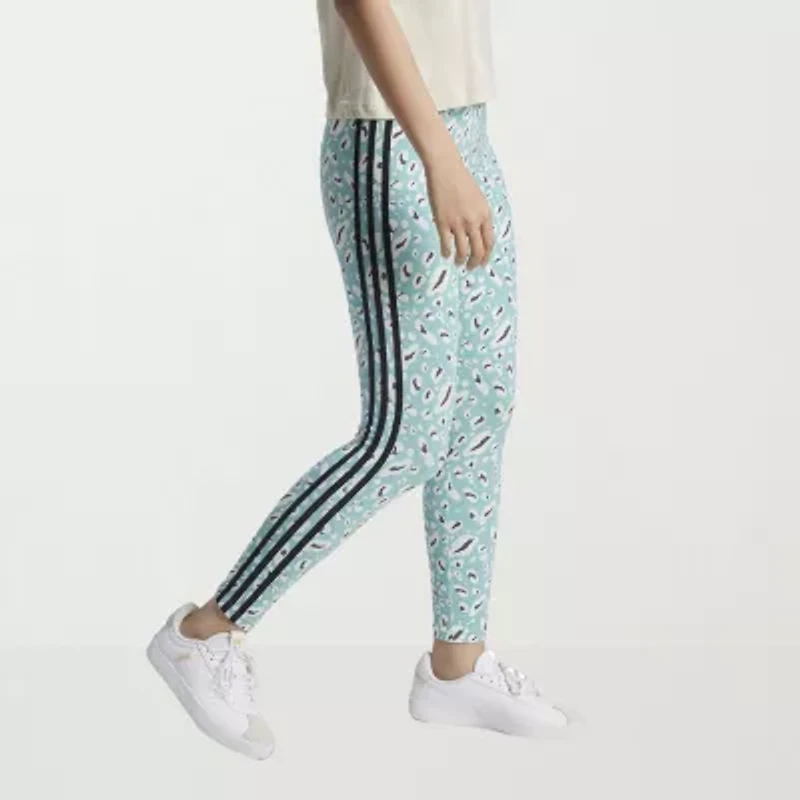 adidas Essentials 3 Stripe Animal Print Legging