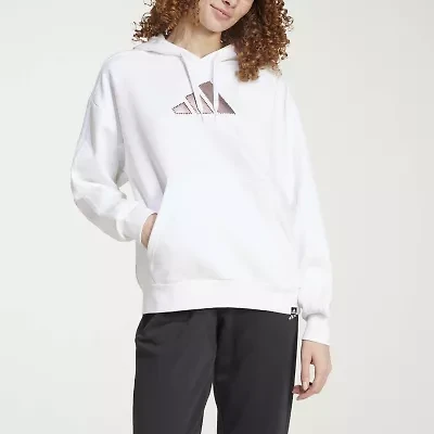 adidas Womens Long Sleeve Fleece Active Hoodie