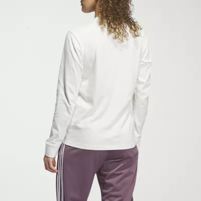 adidas Womens Crew Neck Long Sleeve Active T-Shirt
