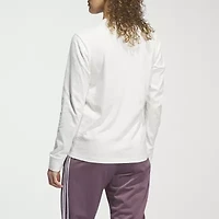 adidas Womens Crew Neck Long Sleeve Active T-Shirt