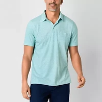 St. John's Bay Super Soft Jersey Mens Classic Fit Short Sleeve Polo Shirt