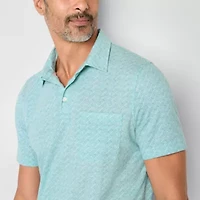 St. John's Bay Super Soft Jersey Mens Classic Fit Short Sleeve Polo Shirt