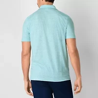 St. John's Bay Super Soft Jersey Mens Slim Fit Short Sleeve Polo Shirt