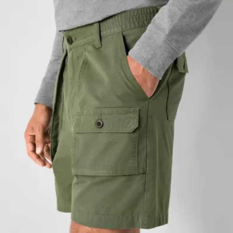 St. John's Bay Canvas Hiking Mens 7" Cargo Short