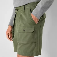St. John's Bay Canvas Hiking Mens 7" Cargo Short