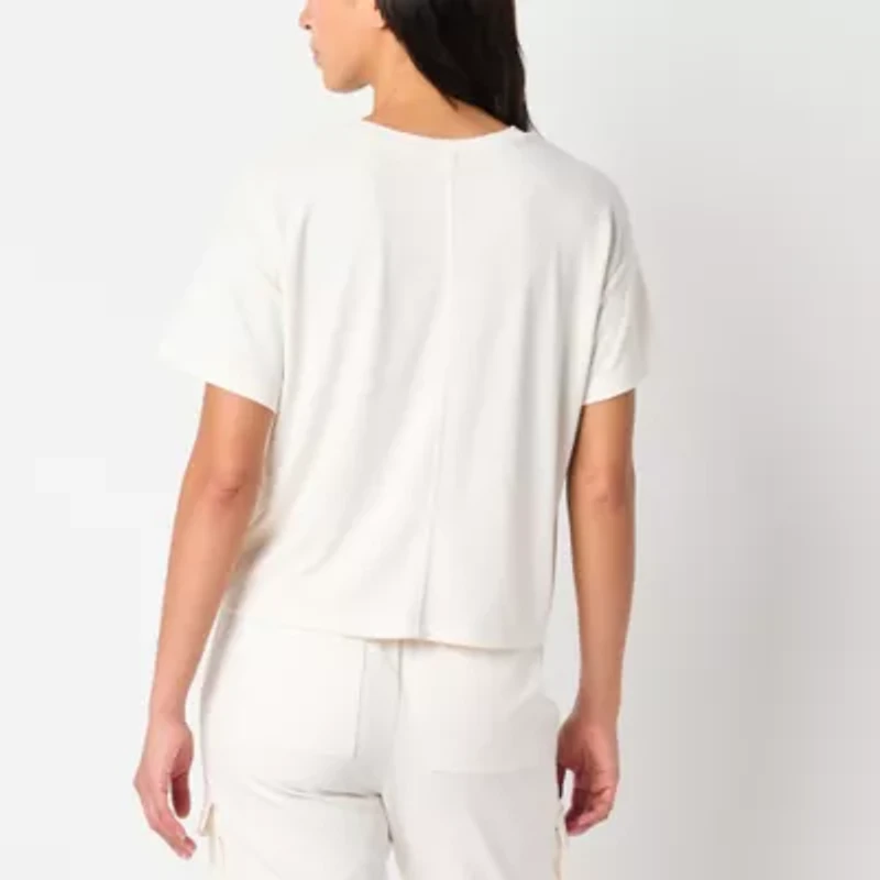 Stylus Womens Crew Neck Short Sleeve T-Shirt