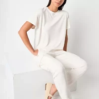 Stylus Womens Crew Neck Short Sleeve T-Shirt