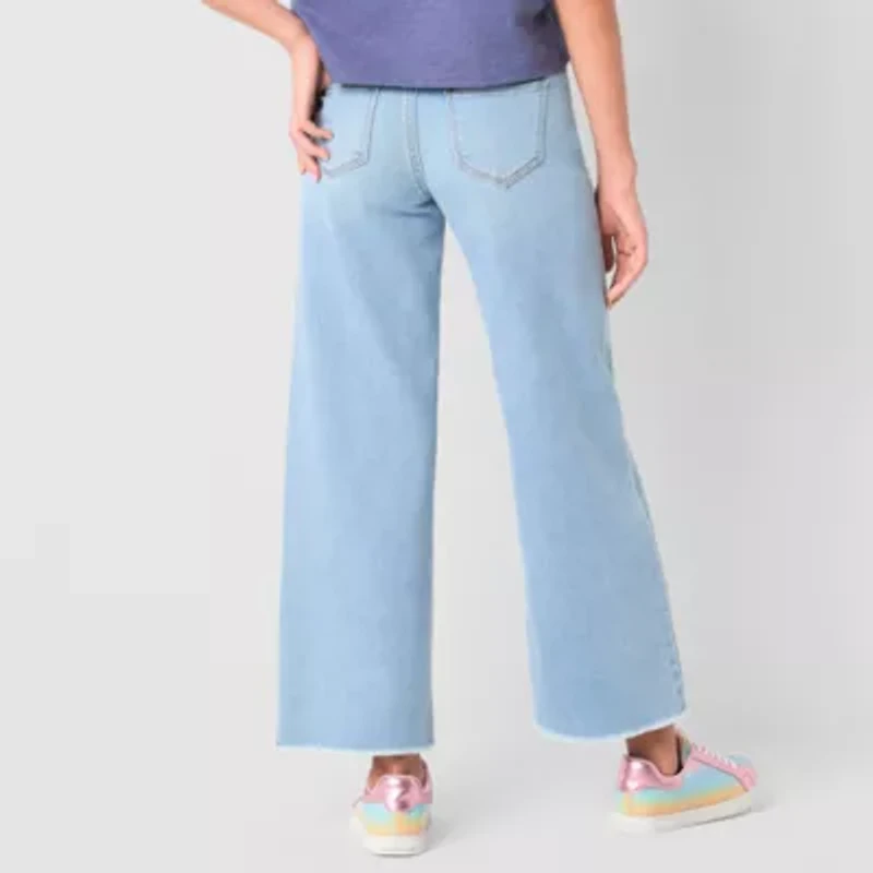 Vanilla Star Big Kid Girls High Rise Wide Leg Jean